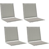  Jastučići za sjedenje i leđa 4 pcs Svjetlosiva 47 x 45 x 2 cm | Eponuda.ba