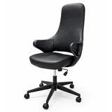 Stolica kancelarijska kožna 63x63x119,5-129cm CX1898H crna