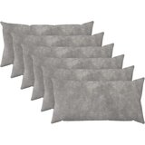  Presvlaka za jastuk 6 pcs HEERLEN Svjetlosiva 40 x 70 cm Cijene