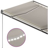  Avtomatska tenda LED + senzor 350x250 cm krem, (20728593) | Shoptok.si