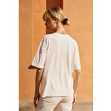 Marisse White T-Shirt With A Hat On The Pocket | Shoptok.si