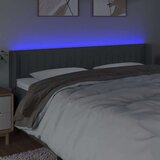  Posteljno vzglavje temno sivo 203x16x78/88 cm blago, (20739365) | Shoptok.si