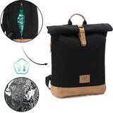 Fillikid torba/ruksak za mamu Rolltop Berlin, black | Eponuda.com