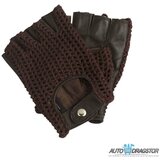 SW kožne rukavice za vožnju tamno braon bez prstiju veličina l Cene