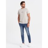 Ombre Men's marbled denim JOGGERY pants - light blue | Shoptok.si
