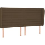  Uzglavlje s ušima tamnosmeđe 203x23x118/128 cm od tkanine | Eponuda.ba