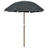vidaXL Senčnik z jeklenim drogom 180 cm antraciten, (20609478) Cene