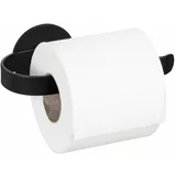 Wenko Mat črno kovinsko držalo za toaletni papir z namestitvijo brez vrtanja Bivio –