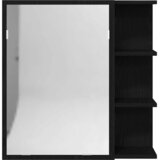  Kupaonski ormar s ogledalom Crni hrast 62,5 x 20,5 x 64 cm | shoptok.hr