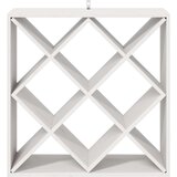  Stalak za vino 2 pcs Bijelo 62 x 25 x 62 cm Čvrsto borovo drvo | shoptok.hr