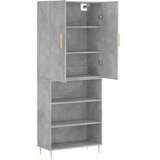  Visoka komoda siva betona 69,5x34x180 cm od konstruiranog drva | shoptok.hr