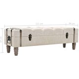 In Klupa za pohranu od masivnog drva i čelika 111 x 34 x 37 cm | shoptok.hr