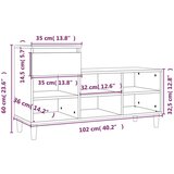Ormarić za cipele boja hrasta 102x36x60 cm konstruirano drvo - sonoma hrast 1 | shoptok.hr