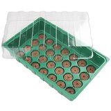 Mini sobni staklenik (d x š x v: 35,5 x 22 x 12,5 cm, zelene boje, s 28 tresetnih posuda) cijene