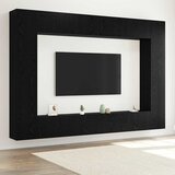  Set TV komoda Zidne 8 pcs Crni hrast 100 x 30 x 30 cm | shoptok.hr