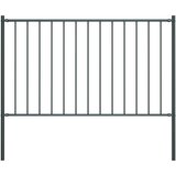 vidaXL Ograjni panel s stebrički premazano jeklo 1,7x1 m antracitni Cene