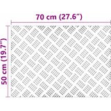  Stepenica Pravokutni 2 pcs Srebrno 70 x 50 cm Aluminij | shoptok.hr