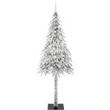 vidaXL Božično drevo med 300 LED z stojalom Bela 210 cm PE in jeklo | Shoptok.si