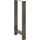  Noge za barski stol Prirodni čelik 2 kom 50 x (90-91) cm Čelik | shoptok.hr