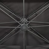  Konzolni vrtni suncobran s dvostrukim vrhom antracit boje 400x300 cm | Eponuda.com