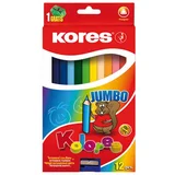 Kores Barvice Jumbo, 12 kos, (20382500)