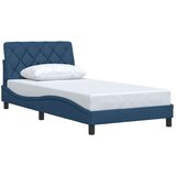  posteljni okvir brez vzmetnice Modra 100x200 cm Tkanina, (21829603) | Shoptok.si
