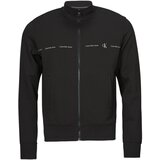 Calvin Klein Jeans Puloverji LOGO REPEAT ZIP THROUGH Črna Cene