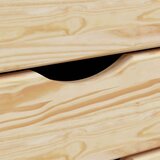  Pokretni ormar s ladicama MOSS Prozirni lak 34 x 39 x 65 5 cm - Smeđa 34 x 39 x 65 5 cm | shoptok.hr