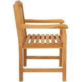  Vrtna stolica 2 pcs Prirodna 58 x 60 x 93 cm Čvrsto teak drvo | Eponuda.com