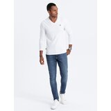 Ombre Men's V-NECK Longsleeve - white | Shoptok.si