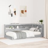 vidaXL Krevet sa policama Sivi Sonoma 90x200 cm Inženjersko drvo | shoptok.hr