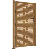  Vrtna vrata 100x200 cm od korten čelika, kvadratni dizajn | shoptok.hr