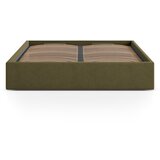 Micadoni Zelena oblazinjena zakonska postelja s prostorom za shranjevanje/brez vzglavja z letvenim dnom 200x200 cm Susan – | Shoptok.si