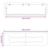  Jastuk za uzglavlje crni 180 cm umjetna koža - 180 cm 1 | shoptok.hr