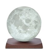 Gingko Temno rjava LED namizna svetilka iz masivnega oreha (višina 19,5 cm) Smart LunaSpin – | Shoptok.si