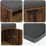  Klupa za hodnik s jastukom Staro drvo 100 x 38 x 46 cm | shoptok.hr