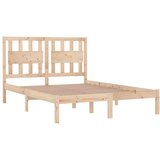  Okvir za krevet od masivne borovine 135 x 190 cm bračni | shoptok.hr
