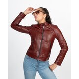 La Force Fashion Kožna jakna Rina - Bordo Cene