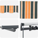  Skrovita tenda S LED lampica Zelena i žuta 500 ×350 cm tkanina | shoptok.hr