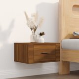  Zidni noćni ormarići 2 kom smeđa boja hrasta 50x36x25 cm | shoptok.hr