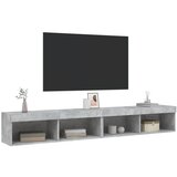 TV ormarići s LED svjetlima 2 kom boja betona 100x30x30 cm | shoptok.hr