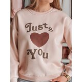 DStreet Bluza damska oversize z nadrukiem FEELME różowa | Shoptok.si