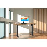 MID.YOU Pisalna Miza E-lona, Barva Hrasta, Črna, 110x50cm | Shoptok.si