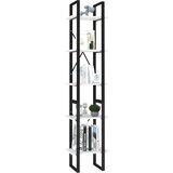 vidaXL Knjižna omara 5-nadstropna bela 40x30x175 cm iverna plošča | Shoptok.si
