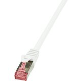 Logilink CQ2094S RJ45 omrežni kabel\, Patch kabel CAT 6 S/FTP 10.00 m rdeča ognjevaren\, z zaščitnim zapornim zatičem 1 kos, (20424219) | Shoptok.si