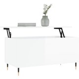  Stolić za kavu sjajni bijeli 90x44,5x45 cm konstruirano drvo | shoptok.hr