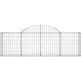  Lučne gabionske košare 2 kom 200x30x60/80 cm pocinčano željezo | shoptok.hr