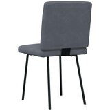 vidaXL Jedilni stoli 2 kosa temno siv žamet | Shoptok.si
