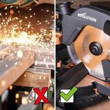 Evolution električna potezna testera - ger 255mm dvostruki nagib R255SMS-DB+ | ePonuda.com