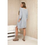 Kesi Dress with print and flared bottom in gray | shoptok.hr